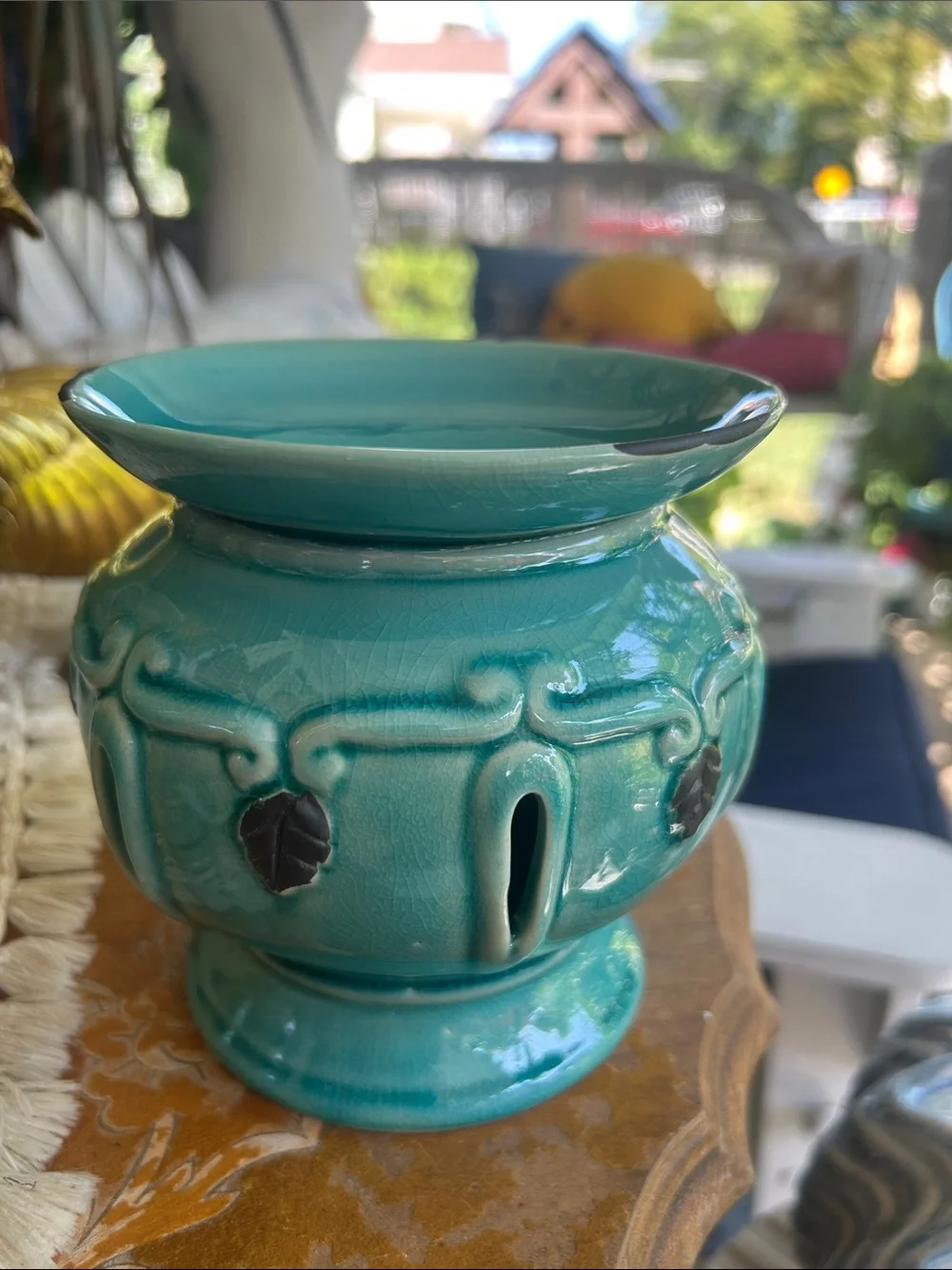 Turquoise Ceramic Wax Fragrance Warmer